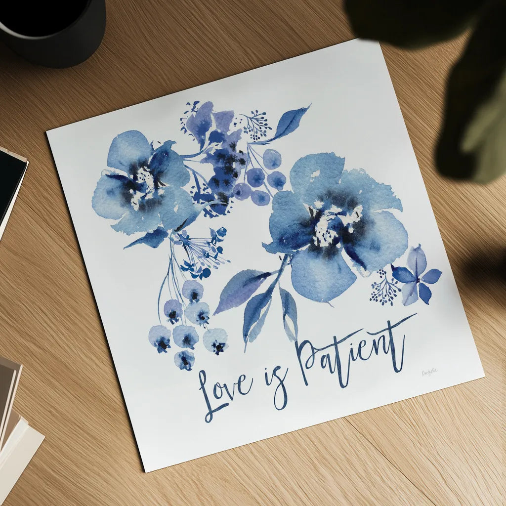 Delft Delight II Patient by Kristy Rice. Shown as a detailed flat fine art print, highlighting archival giclee quality. Available as an archival giclee rolled canvas, fine art paper, or poster print. SKU 47425a.