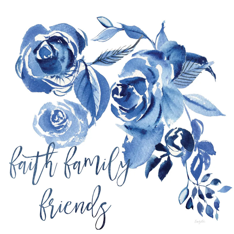 Delft Delight IV Faith by Kristy Rice. SKU 47427a. Archival Giclee Fine art print for wall decor.