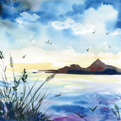 Dusk by Kristy Rice. SKU 90387a. Archival Giclee Fine art print for wall decor.