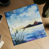 Dusk by Kristy Rice. Shown as a detailed flat fine art print, highlighting archival giclee quality. Available as an archival giclee rolled canvas, fine art paper, or poster print. SKU 90387a.