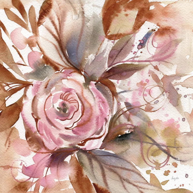 Earthy Rose by Kristy Rice. SKU 102091a. Archival Giclee Fine art print for wall decor.