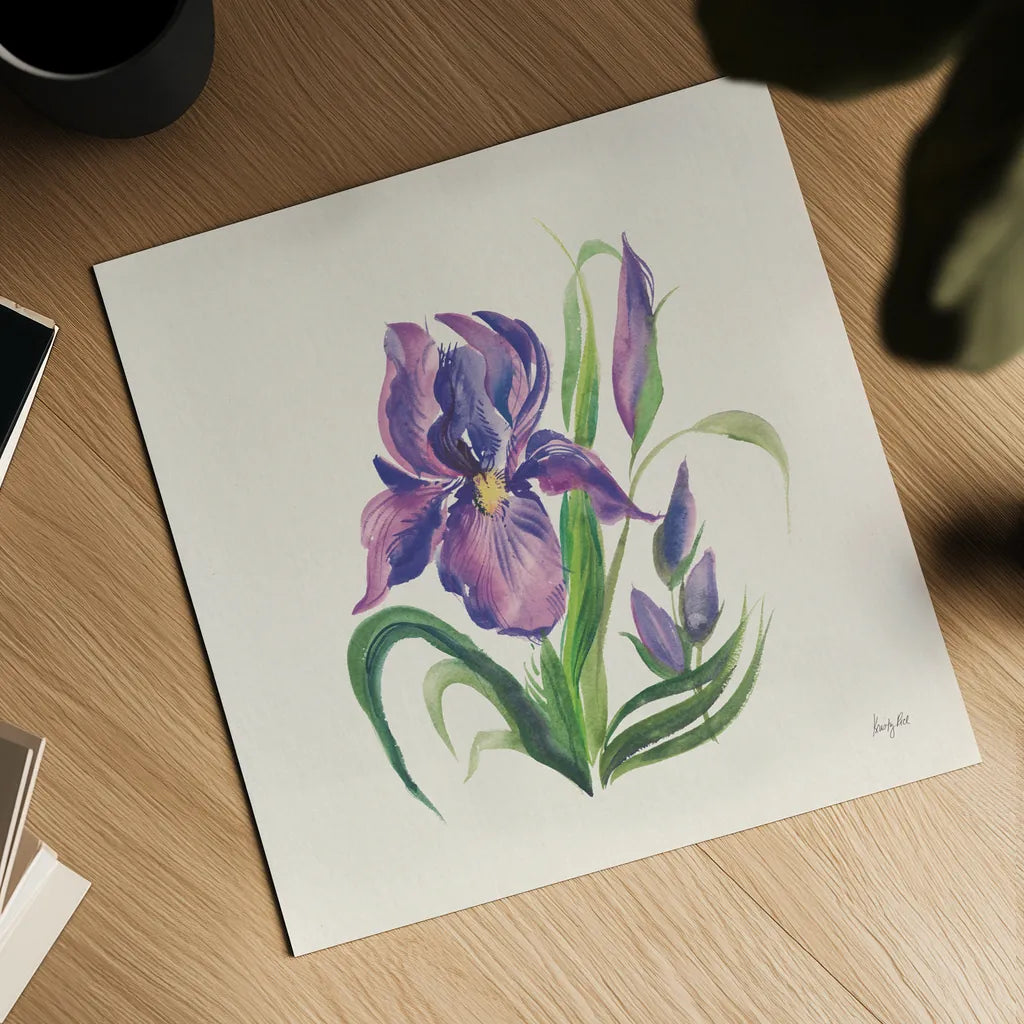 Easter Bloom II by Kristy Rice. Shown as a detailed flat fine art print, highlighting archival giclee quality. Available as an archival giclee rolled canvas, fine art paper, or poster print. SKU 87619a.