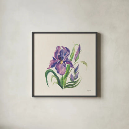 Easter Bloom II by Kristy Rice. Shown in a sleek black glass frame for a contemporary gallery look. Available as an archival giclee rolled canvas, fine art paper, or poster print. SKU 87619a.