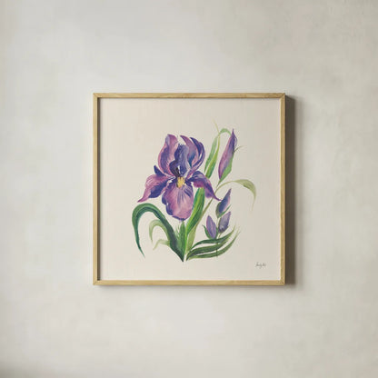 Easter Bloom II by Kristy Rice. Shown in a natural wood glass frame for a timeless modern aesthetic. Available as an archival giclee rolled canvas, fine art paper, or poster print. SKU 87619a.