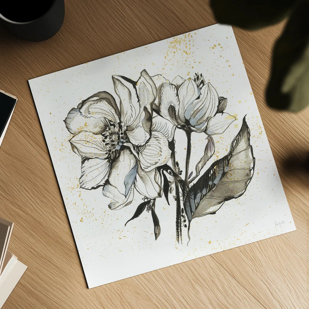 Elegance III by Kristy Rice. Shown as a detailed flat fine art print, highlighting archival giclee quality. Available as an archival giclee rolled canvas, fine art paper, or poster print. SKU 58130a.