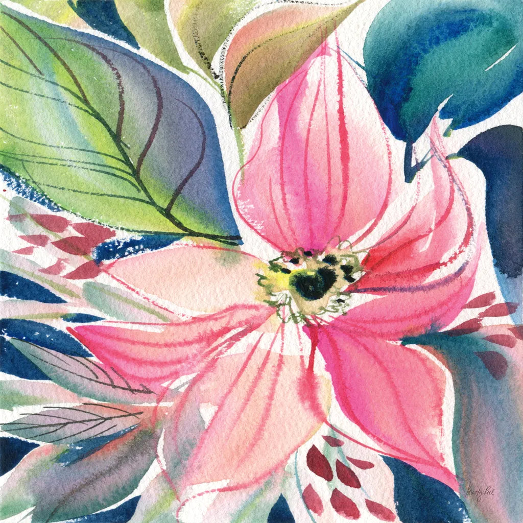 Floral Burst I by Kristy Rice. SKU 91004a. Archival Giclee Fine art print for wall decor.