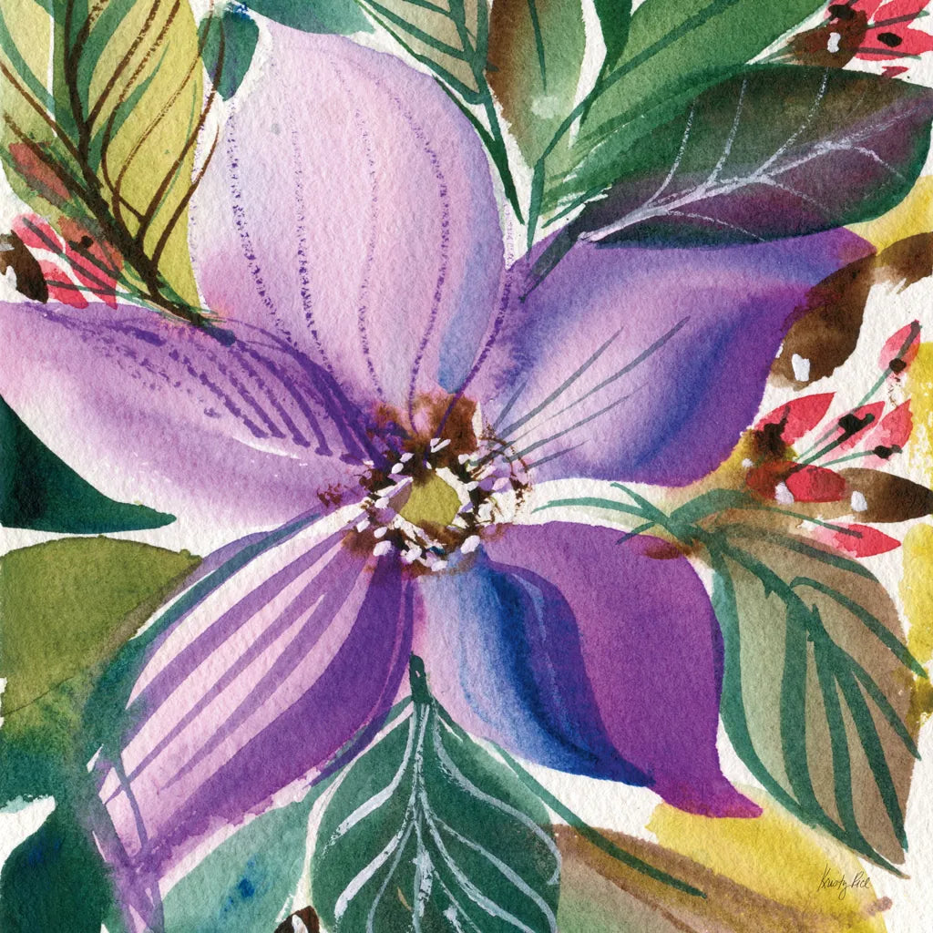 Floral Burst II by Kristy Rice. SKU 91005a. Archival Giclee Fine art print for wall decor.