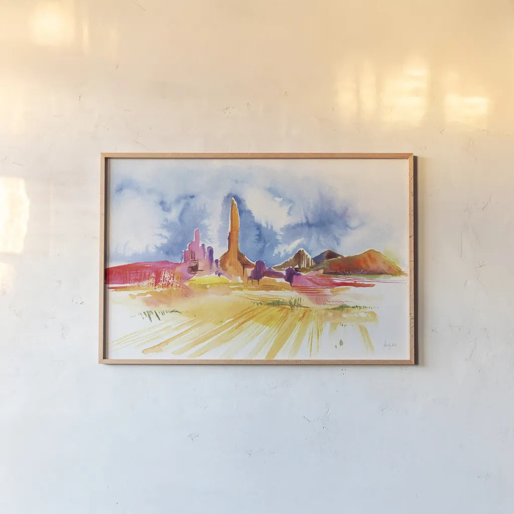 Formation by Kristy Rice. shown as a paper print in a natural frame. Available as a archival giclee rolled canvas, fine art paper, or poster print. SKU 88608i.