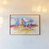 Formation by Kristy Rice. shown as a paper print in a natural frame. Available as a archival giclee rolled canvas, fine art paper, or poster print. SKU 88608i.