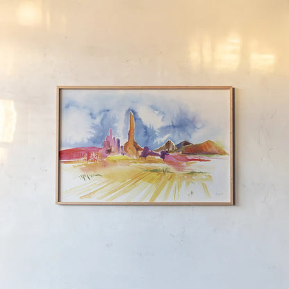 Formation by Kristy Rice. shown as a paper print in a natural frame. Available as a archival giclee rolled canvas, fine art paper, or poster print. SKU 88608i.