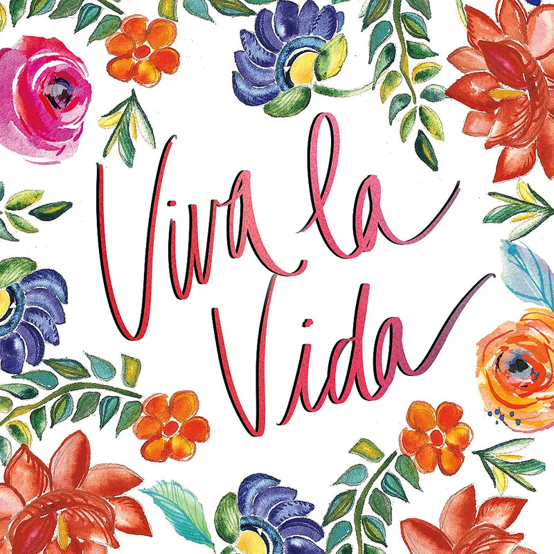 Fridas Flower Fancy II by Kristy Rice. SKU 53335a. Archival Giclee Fine art print for wall decor.
