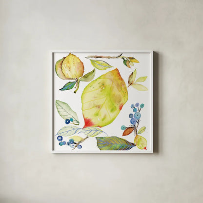 Harvest Rush I by Kristy Rice. Shown in a crisp white glass frame for a clean and minimalist style. Available as an archival giclee rolled canvas, fine art paper, or poster print. SKU 41895a.