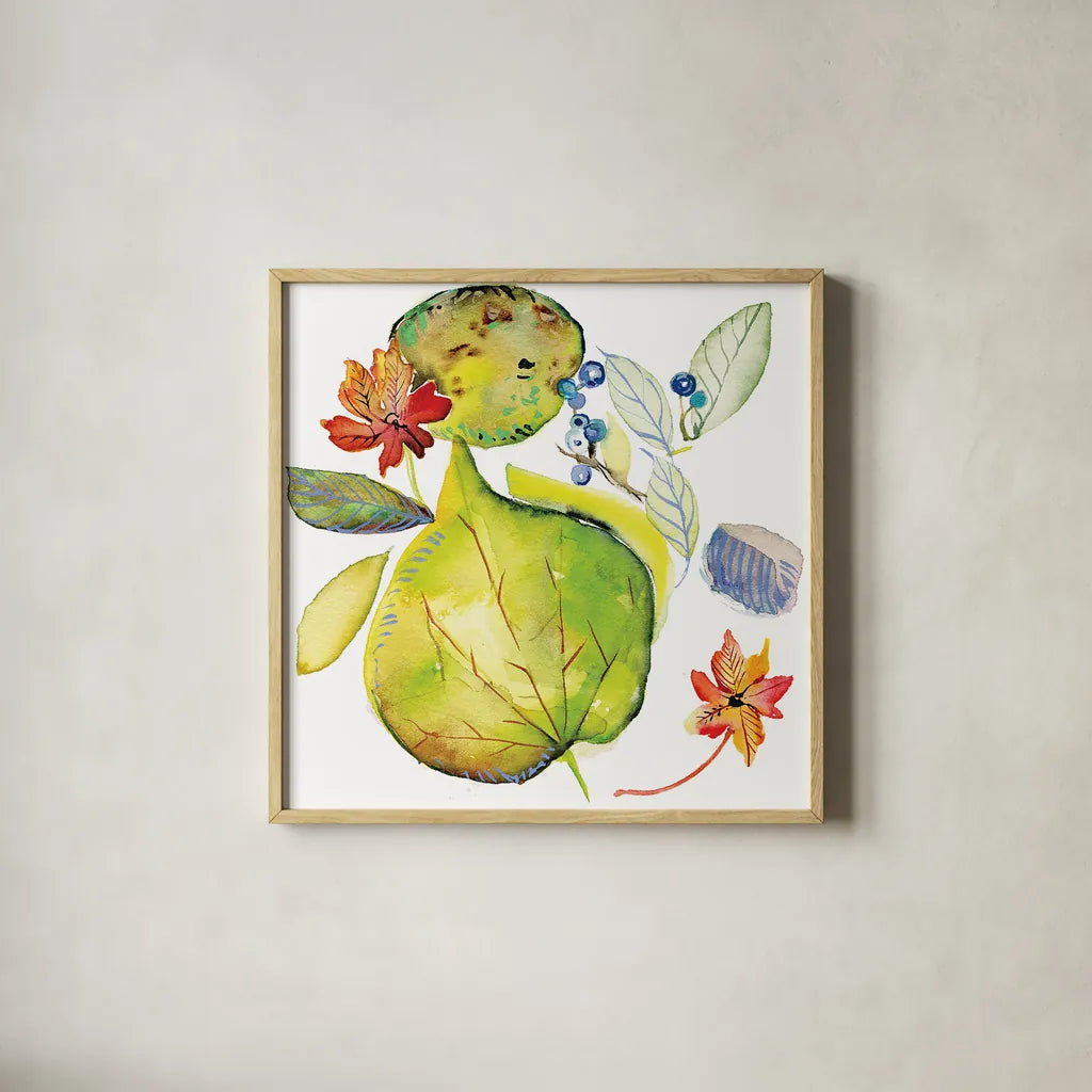 Harvest Rush II by Kristy Rice. Shown in a natural wood glass frame for a timeless modern aesthetic. Available as an archival giclee rolled canvas, fine art paper, or poster print. SKU 41896a.