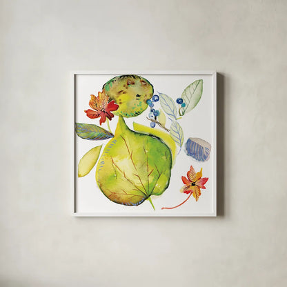 Harvest Rush II by Kristy Rice. Shown in a crisp white glass frame for a clean and minimalist style. Available as an archival giclee rolled canvas, fine art paper, or poster print. SKU 41896a.