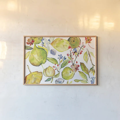 Harvest Rush III by Kristy Rice. shown as a paper print in a natural frame. Available as a archival giclee rolled canvas, fine art paper, or poster print. SKU 41897i.