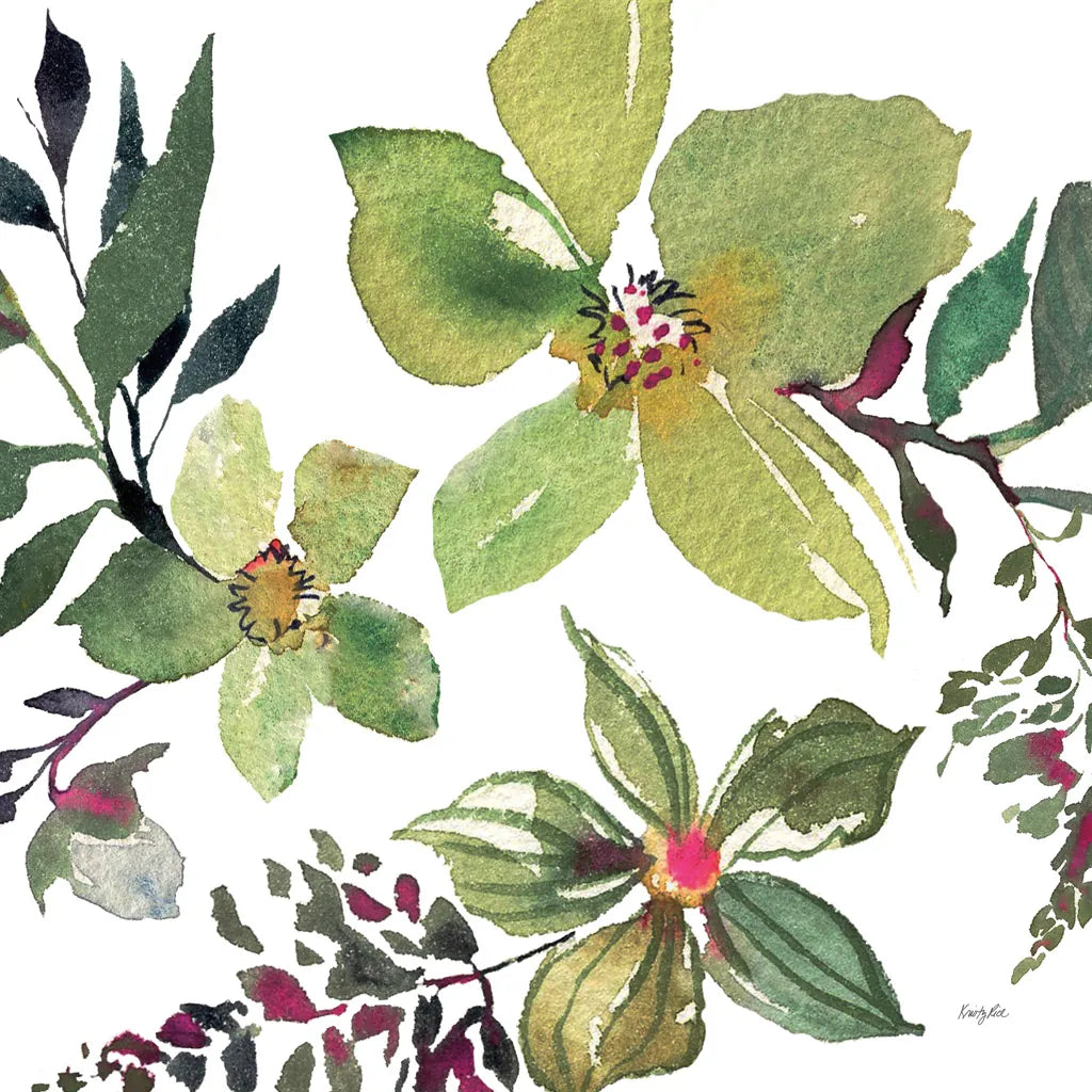 Hellebore Ya Doing II by Kristy Rice. SKU 44117a. Archival Giclee Fine art print for wall decor.
