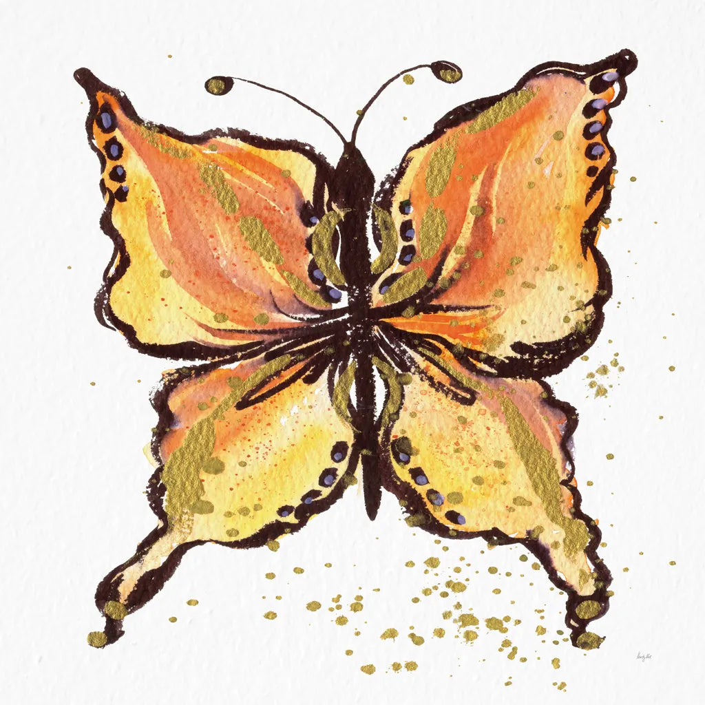 Jewel Butterfly II by Kristy Rice. SKU 94634a. Archival Giclee Fine art print for wall decor.