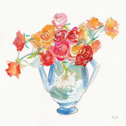 Joy Bouquet by Kristy Rice. SKU 95239a. Archival Giclee Fine art print for wall decor.