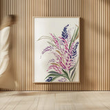 Lavender Bouquet by Kristy Rice. shown as over sized large wall art. Available as an archival giclee rolled canvas, fine art paper, or poster print. SKU 87464h.