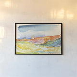Mesa View II by Kristy Rice. shown as a paper print in a black flame. Available as a archival giclee rolled canvas, fine art paper, or poster print. SKU 59820i.