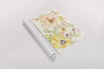 Pastel Garden II by Kristy Rice. shown as a rolled paper print. Available as archival giclee rolled canvas, fine art paper, or poster print. SKU 59877i.