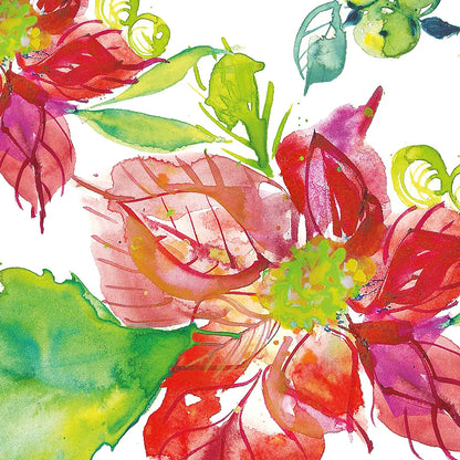Poinsettia Pretty III by Kristy Rice. SKU 41892a. Archival Giclee Fine art print for wall decor.
