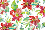 Poinsettia Pretty V by Kristy Rice. SKU 41894i. Archival Giclee Fine art print for wall decor.