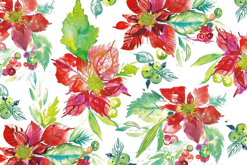 Poinsettia Pretty V by Kristy Rice. SKU 41894i. Archival Giclee Fine art print for wall decor.