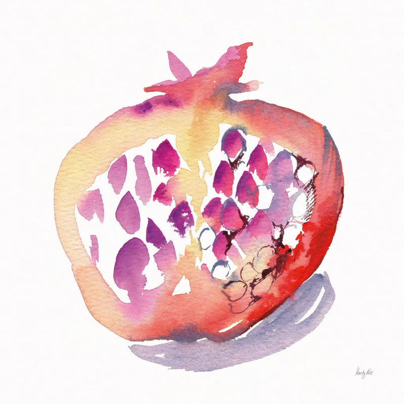 Pomegranate by Kristy Rice. SKU 102784a. Archival Giclee Fine art print for wall decor.