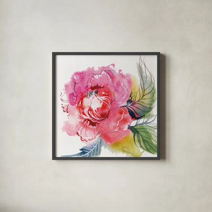 Regal by Kristy Rice. Shown in a sleek black glass frame for a contemporary gallery look. Available as an archival giclee rolled canvas, fine art paper, or poster print. SKU 101996a.