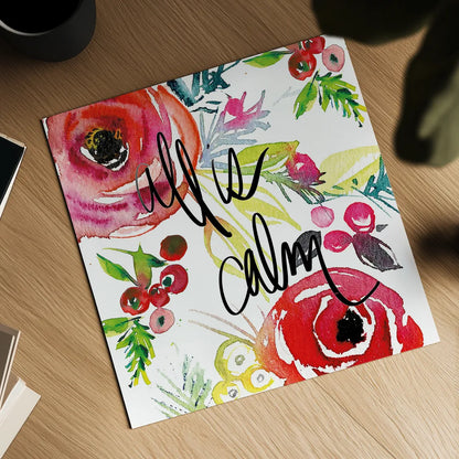 Scarlett O Christmas I by Kristy Rice. Shown as a detailed flat fine art print, highlighting archival giclee quality. Available as an archival giclee rolled canvas, fine art paper, or poster print. SKU 41903a.