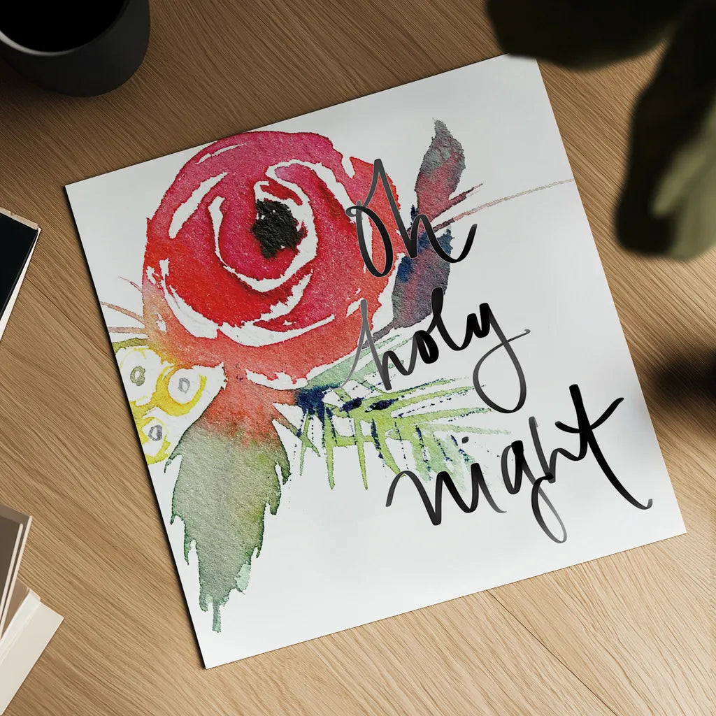 Scarlett O Christmas III by Kristy Rice. Shown as a detailed flat fine art print, highlighting archival giclee quality. Available as an archival giclee rolled canvas, fine art paper, or poster print. SKU 41905a.