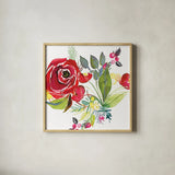 Scarlett O Christmas V by Kristy Rice. Shown in a natural wood glass frame for a timeless modern aesthetic. Available as an archival giclee rolled canvas, fine art paper, or poster print. SKU 41907a.