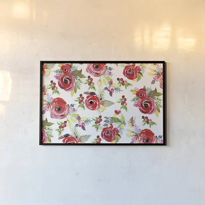 Scarlett O Christmas VII by Kristy Rice. shown as a paper print in a black flame. Available as a archival giclee rolled canvas, fine art paper, or poster print. SKU 41909i.