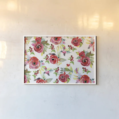 Scarlett O Christmas VII by Kristy Rice. shown as a paper print in a white frame. Available as a archival giclee rolled canvas, fine art paper, or poster print. SKU 41909i.