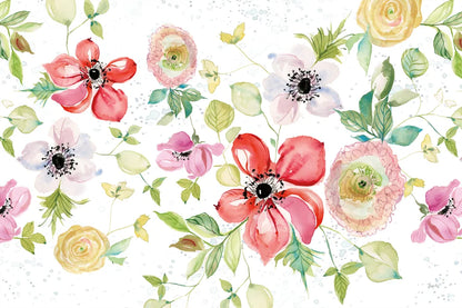 Spray of Anemones I by Kristy Rice. SKU 54030i. Archival Giclee Fine art print for wall decor.