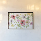 Spray of Anemones I by Kristy Rice. shown as a paper print in a black flame. Available as a archival giclee rolled canvas, fine art paper, or poster print. SKU 54030i.