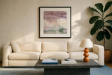 Subtlety by Kristy Rice. Displayed in a glass frame with matte in a clean modern living room. Available as an archival giclee rolled canvas, fine art paper, or poster print. SKU 70436a.