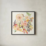 Succulent Desert I by Kristy Rice. Shown in a sleek black glass frame for a contemporary gallery look. Available as an archival giclee rolled canvas, fine art paper, or poster print. SKU 59784a.