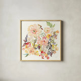 Succulent Desert I by Kristy Rice. Shown in a natural wood glass frame for a timeless modern aesthetic. Available as an archival giclee rolled canvas, fine art paper, or poster print. SKU 59784a.