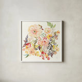 Succulent Desert I by Kristy Rice. Shown in a crisp white glass frame for a clean and minimalist style. Available as an archival giclee rolled canvas, fine art paper, or poster print. SKU 59784a.