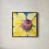 Sunny I by Kristy Rice. Shown in a sleek black glass frame for a contemporary gallery look. Available as an archival giclee rolled canvas, fine art paper, or poster print. SKU 88605a.