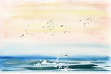 Sunset Shore by Kristy Rice. SKU 88609i. Archival Giclee Fine art print for wall decor.