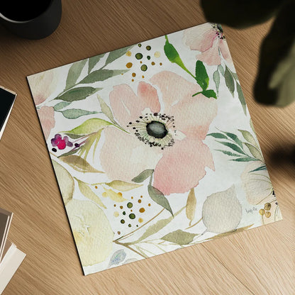 The Joy of White III by Kristy Rice. Shown as a detailed flat fine art print, highlighting archival giclee quality. Available as an archival giclee rolled canvas, fine art paper, or poster print. SKU 35448a.