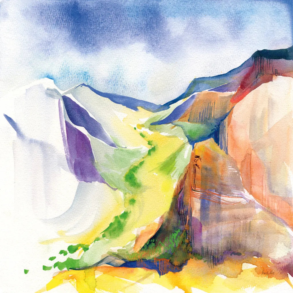 Verdant Valley by Kristy Rice. SKU 90385a. Archival Giclee Fine art print for wall decor.