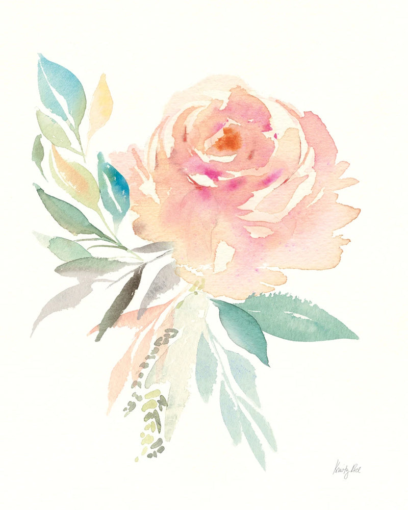 Watercolor Blossom III Crop by Kristy Rice