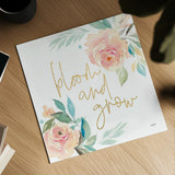 Watercolor Blossom V by Kristy Rice. Shown as a detailed flat fine art print, highlighting archival giclee quality. Available as an archival giclee rolled canvas, fine art paper, or poster print. SKU 66280a.