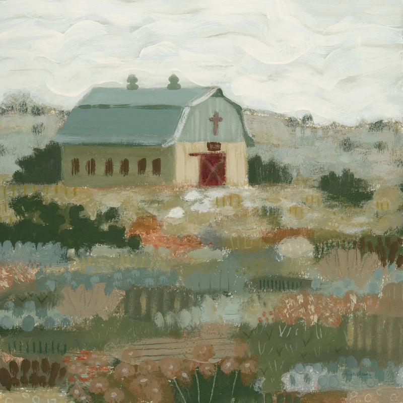 Barn in the Brush by Krystal Adams
