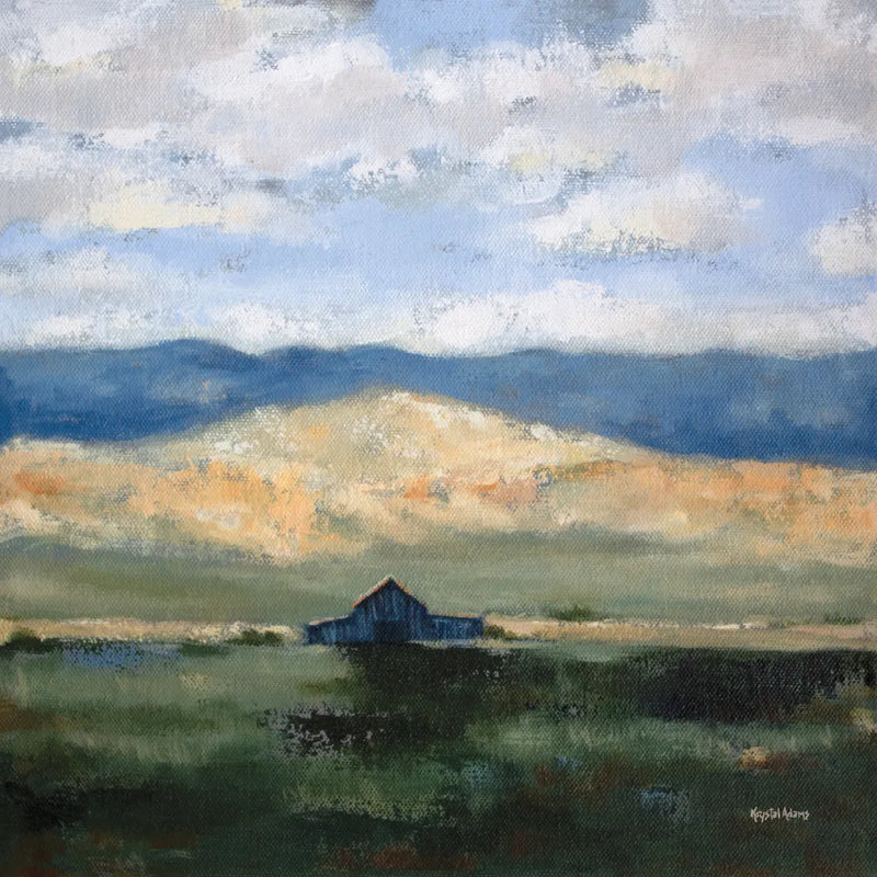 Barn of the West by Krystal Adams. SKU 104346a. Archival Giclee Fine art print for wall decor.