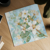 Dogwood Spring I by Krystal Adams. Shown as a detailed flat fine art print, highlighting archival giclee quality. Available as an archival giclee rolled canvas, fine art paper, or poster print. SKU 103646a.
